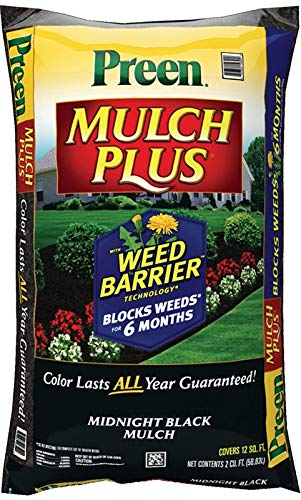 Preen Black Mulch Plus Weed Barrier 2cu-ft