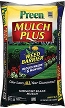 Preen Black Mulch Plus Weed Barrier 2cu-ft