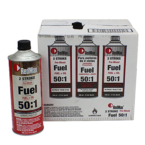 Set Of 6 RedMax Pre-Mixed 2-Stroke High Octane Fuel & Oil 1 Quart