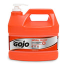 GOJO NATURAL ORANGE Pumice Industrial Hand Cleaner, 1 Gallon Quick Acting Lotion Hand Cleaner with Pumice Pump Bottle (Pack of 2) - 0955-02