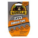 Gorilla Crystal Clear Duct Tape, 1.88" x 9 yd, Clear, (Pack of 12)
