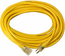 2-Pack - Yellow Jacket 12/3 Heavy-Duty 15-Amp SJTW Contractor Extension Cord with Lighted Ends, 50-Feet