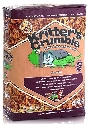 Kritter's Crumble All Natural Coconut Husk Fiber Reptile Substrate and Small Animal Bedding - Coarse