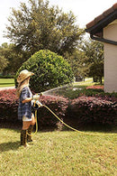 Power Retractable Hose Reel 50 ft + 6 ft x 5/8" - Brass Fittings, Super Heavy Duty, Slow Return System, 350 PSI Burst Strength, 3 Layer Hybrid Hose - Wall Mounted Water Hose Reel (Standard)