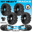 New Holland 4 New Solid Skid Steer Tires 12X16.5 Flat Proof 8 Lug Fits New Holland