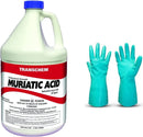 Home and Country USA Sunbelt Chemicals 1 Gallon Muriatic Acid with Gloves