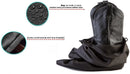 Tuff Guy Travel and Storage Boot Bags, Cowboy Boot Bag, Made of Strong Water Proof Ballistic Nylon w/Locking Drawstring (Black) -Set of 2 Travel Boot Bags, 18" X 24"