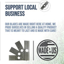 Peach Country Heat Hardened, Edger Blade 2" W X 8" L X .120"