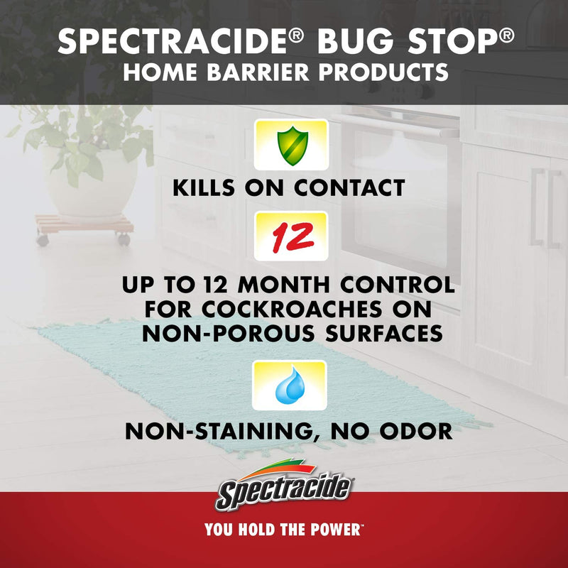Spectracide Bug Stop Home Barrier Spray, Ready-to-Use, 32-Ounce, 4-Pack