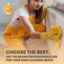 Del-Val Super Concentrated Orange Cleaner and Degreaser - An All In One Biodegradable and Non Corrosive Citric Extract Solvent, Degreaser and Deodorizer for Tough Jobs and Everyday Needs