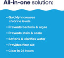 HTH Pool Care Shock Ultra, Swimming Pool Chemical Prevents Bacteria, Algae, Stain & Scale, Cal Hypo Formula, 1 lb