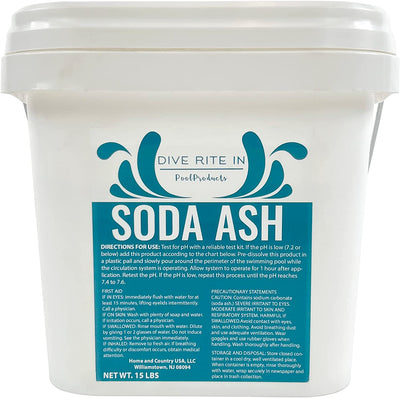 Dive Rite In Premium Soda Ash Designed as a PH Increaser for Pool and Washing Soda for Tie Dying and Everyday Usage - 15