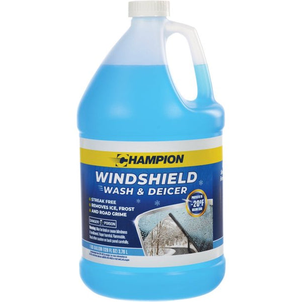 Camco-Champion 1 Gal. -20 Deg F De-Icer Windshield Washer Fluid CH820 Pack of 6 CH820 597522