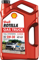 Shell Rotella - 550050319 Gas Truck Full Synthetic 5W-30 Motor Oil for Pickups and SUVs (5-Quart, Pack of 1)
