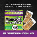 MouseX Throw Packs Bait Pellets for Mice, Pack of 6