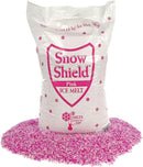 Snow Shield Ice Melt, Pink (50 Pound Bag) Effective to: -0°F, Safe for Kids, Pets and Our Earth