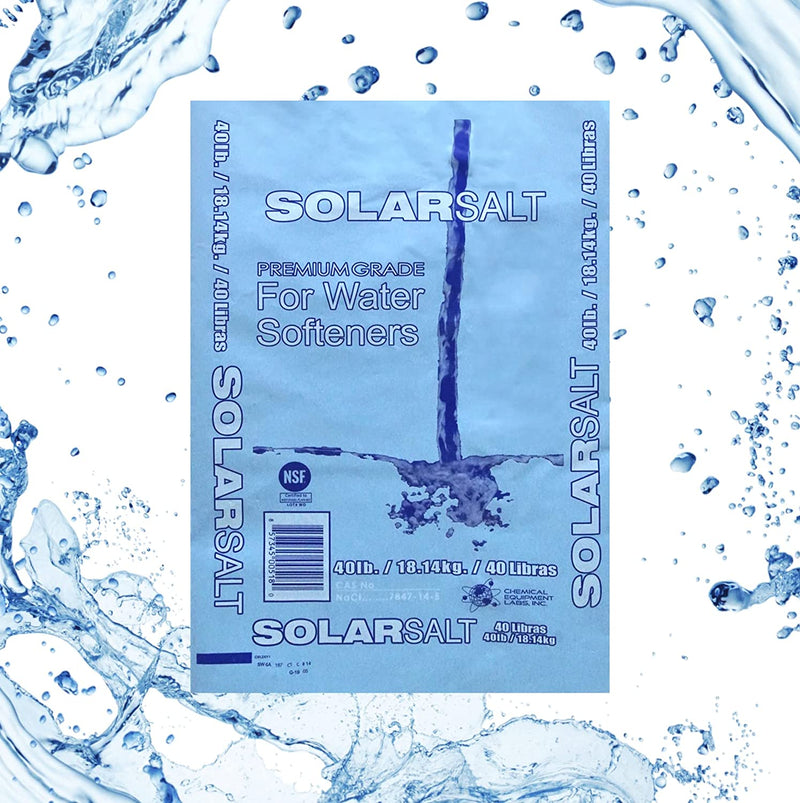 All Natural Solar Salt. Designed as a Premium Grade Salt for Water Softener. 50 Pound Bag
