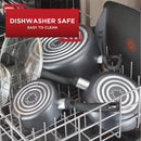 T-fal G918SE64 Initiatives Ceramic Thermo-Spot Heat Indicator Dishwasher Oven Safe Toxic Free Cookware Set, 14-Piece, Blue (New, Open Box, please see description)