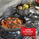 T-fal All-In-One Hard Anodized Dishwasher Safe Nonstick Cookware Set, 12-Piece, Black