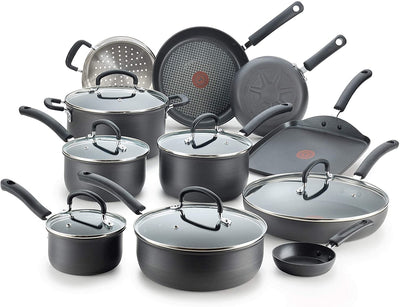 T-fal Ultimate Hard Anodized Non-stick 17 Piece Cookware Set