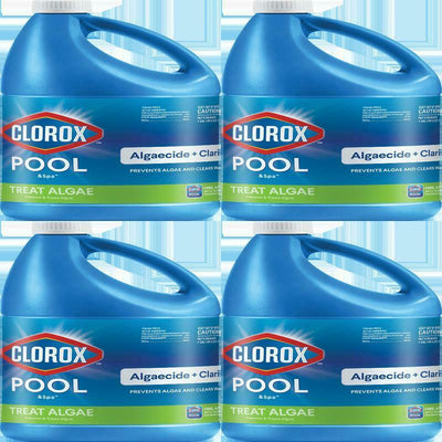 Swimming Pool Chlorine Clorox Pool And Spa Algaecide Clarifier 1 gallon (4-Pack)