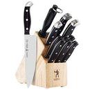 J.A. Henckels International Statement Kitchen Knife Set with Block, 12-pc, Chef Knife, Steak Knife, Bread Knife, Kitchen Knife Sharpener, Light Brown