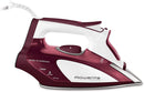 Rowenta DW5081RB 1725-Watt Micro Steam Iron Stainless Steel Soleplate with Auto-Off, 400-Hole, Red- Certified Rowenta Refurbished