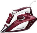 Rowenta DW5081RB 1725-Watt Micro Steam Iron Stainless Steel Soleplate with Auto-Off, 400-Hole, Red- Certified Rowenta Refurbished