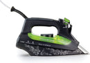 Rowenta DW6080 Eco-Intelligence 1700-Watt Energy Saving Steam Iron Stainless Steel Soleplate with Auto-Off, 400-Hole, Black