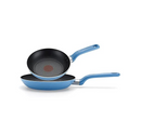 T-fal C512SE Excite Nonstick Thermo-Spot Dishwasher Safe Oven Safe PFOA Free Cookware Set, 14-Piece, Blue