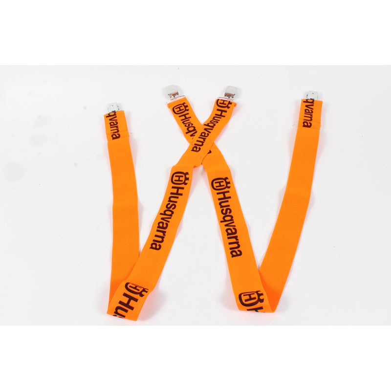 Genuine Husqvarna 596290301 Metal Clip Suspenders Braces Orange