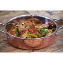 Lagostina Q5544764 Martellata Tri-ply Hammered Stainless Steel Copper Dishwasher Safe Oven Safe Stockpot / Casserolle Cookware, 5-Quart, Copper