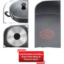 T-fal B36290 Specialty Nonstick 5 Quart Jumbo Cooker Saute Pan with Glass Lid, Black