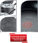 T-fal Ultimate Hard Anodized Non-stick 17 Piece Cookware Set, Black