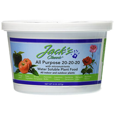 J R Peters 52008 Jacks Classic 20-20-20 All Purpose Fertilizer