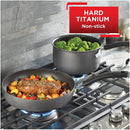 T-fal Ultimate Hard Anodized Non-stick 17 Piece Cookware Set, Black