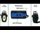 Crisis Ware Large Emergency Radio and Emergency Phone Charger by Home and Country USA. Essential Piece of Any Bug Out Bag, Emergency Kit, or Backpacking Gear.