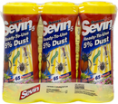Sevin Garden Insect Killer Ready to Use Dust, 3 Pack of 1 Pound Shakers