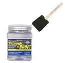 Sashco 14003 1 Quart Through the Roof Sealant Clear with a 2 inch Foam Brush