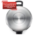 T-fal Pressure Cooker, Stainless Steel Cookware, Dishwasher Safe, 15-PSI Silver