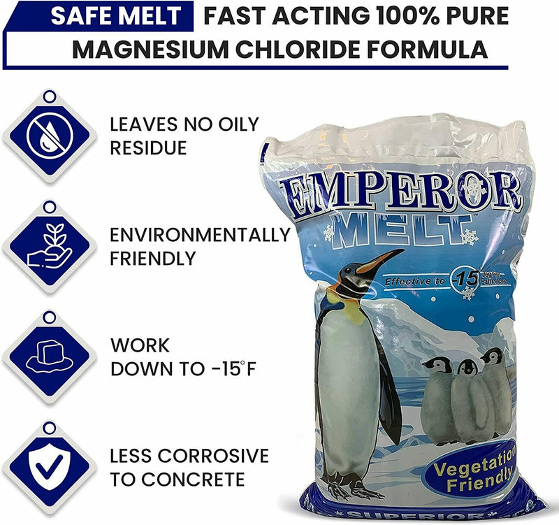 Blue Emperor Ice Melt Environmentally Friendly and Pet Safe Ice Melt 50 lb bag