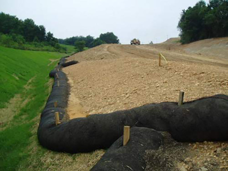 Peach Country Silt Sock Sediment and Erosion Control Management for Storm-Water Management, Drainage Protection- 8" width